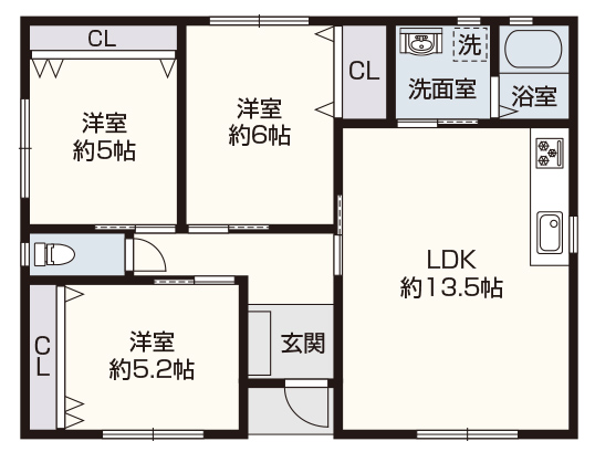 参考プランAの間取り